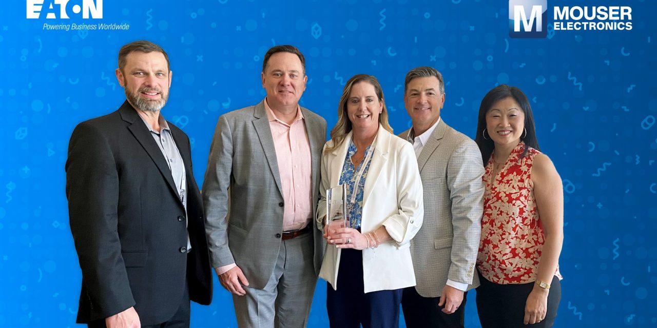 Mouser Receives the Electronics Division Distributor Partnership Award from Eaton