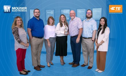 Mouser Electronics Named Global High Service Distributor of the Year by TE Connectivity for Tenth Year