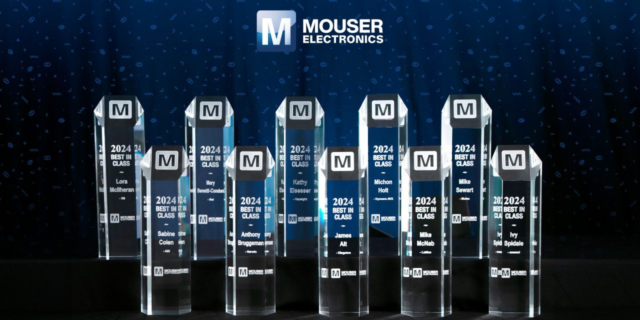 Mouser Electronics Celebrates Its 2024 Best-in-Class Award Winners