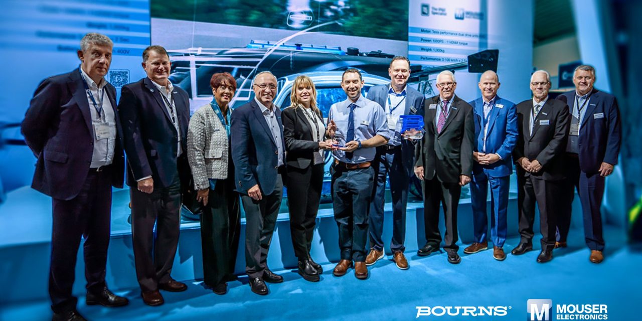 Mouser Electronics Receives Bourns Distributor Of The Year Award In The Category Of E-Commerce Distribution