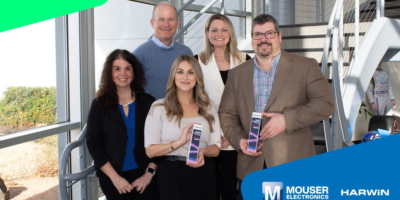 Mouser was Honored with 2024 Global and Americas Distributor of the Year Awards from Harwin