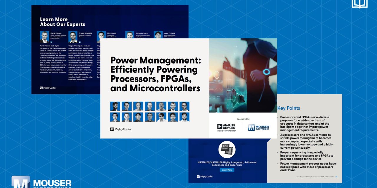 Mouser spotlights power management solutions in new eBook from Analog Devices