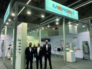 Mersen exhibition stand light and building cmyk print Mersen unveil a revolutionary solution for smart grids
