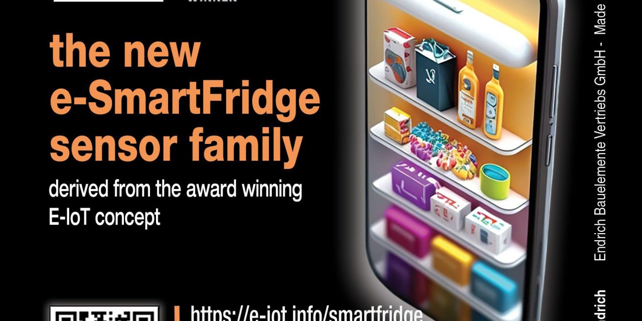 NeoMesh sensor modules integrated into smart fridge project from Endrich Bauelemente