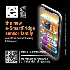 NeoCortec Endrich smart fridge project 300dpi NeoMesh sensor modules integrated into smart fridge project from Endrich Bauelemente