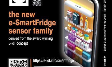 NeoMesh sensor modules integrated into smart fridge project from Endrich Bauelemente
