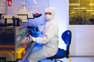 Neringa Markeviciute working at Vishay Intertechnology leading the Test Group credit Flickr DSIT US semiconductor giant Vishay Intertechnology partners with Wales Tech Week 2025