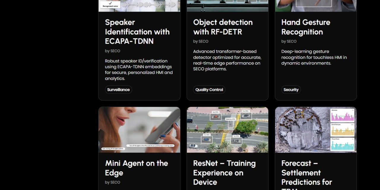 AI for industrial safety, voice security and human–machine interaction: seco expands the app hub with new edge applications