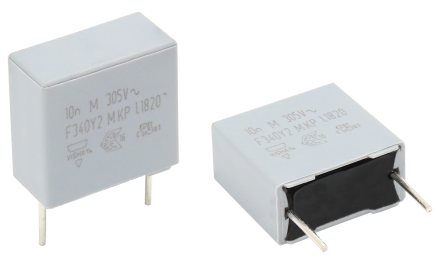Impress with superior robustness in challenging environments: F340 Y2 EMI suppression capacitors from Vishay – now at Rutronik