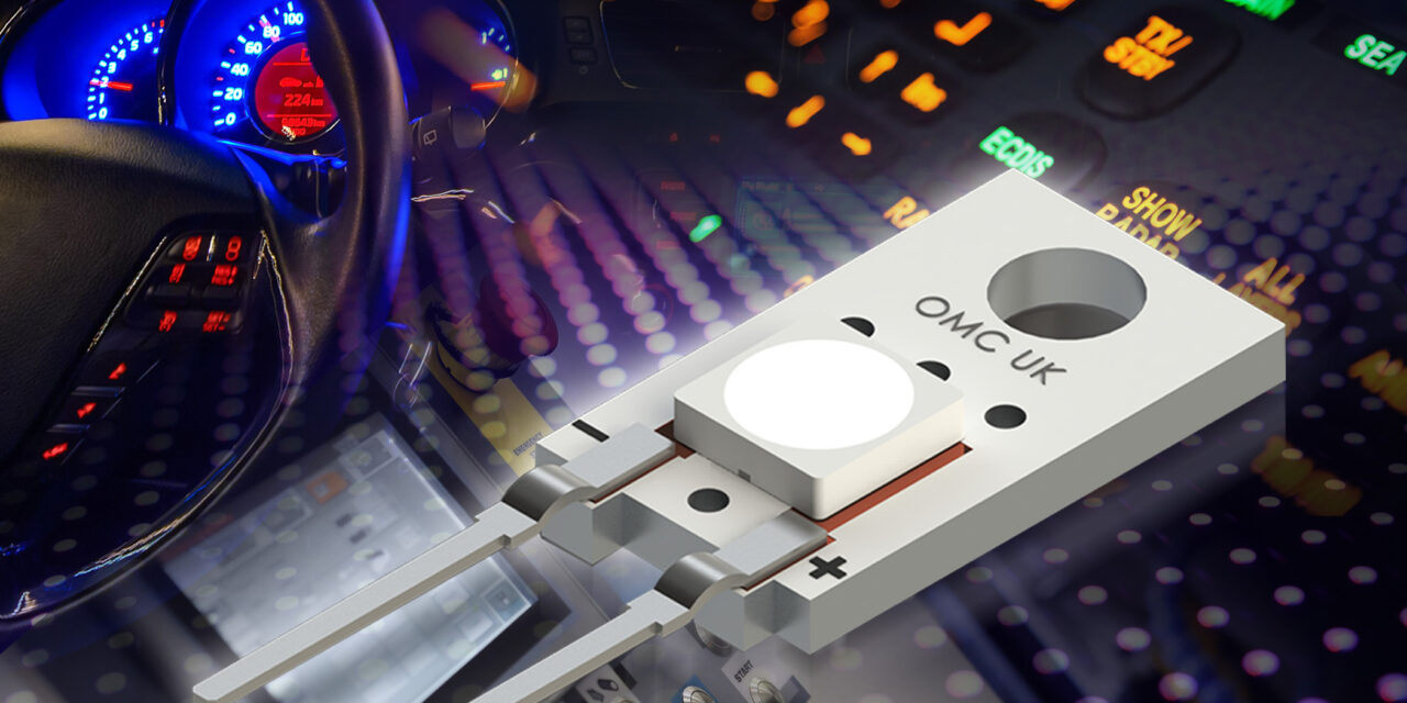 OMC’s new TO220 High Power LED fits standard footprint for easier prototyping and transfer to production