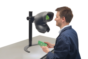 OPTA crescent man back left PCB with image Vision Engineering launches OPTA sub £1k stereo microscope