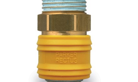Parker Introduces New Sleeved Design for Rectus Series 26 Couplers for Pneumatic Applications