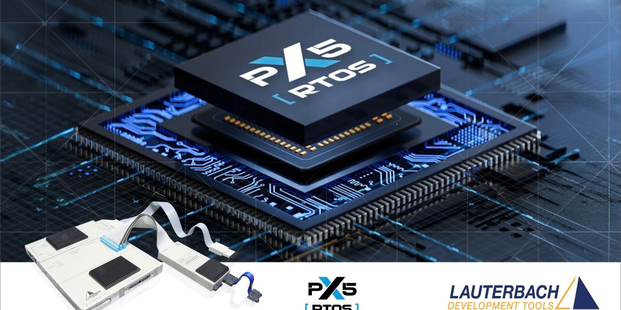 Lauterbach provides full debug and trace support for PX5 RTOS