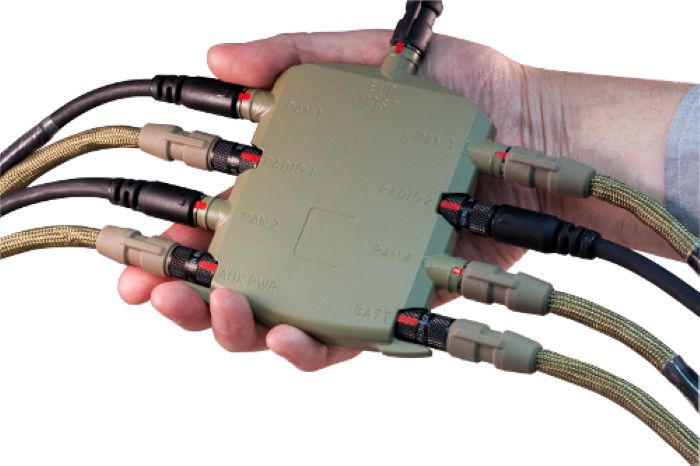 The STAR-PAN data hub from Glenair enhances combat situational for soldiers and is in stock at Powell Electronics