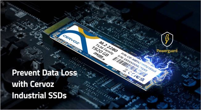 Prevent Data Loss with Cervoz T436 image Prevent Data Loss with Cervoz Industrial SSDs