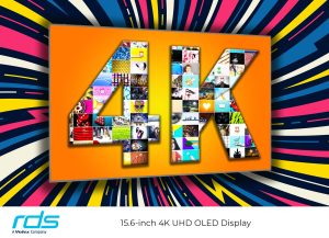 RDS PR Image 15.6 inch 4K UHD OLED Display 11032024 4K OLED display features impressive optical performance