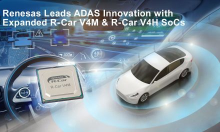 Renesas Leads ADAS Innovation with Power-Efficient 4th-Generation R-Car Automotive SoCs