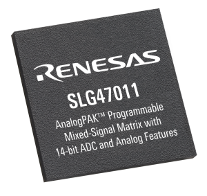 REN2435 SLG47011 Renesas Introduces New AnalogPAK Programmable Mixed-Signal ICs, Including First Low-Power Device with 14-Bit SAR ADC