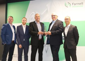 Raymond Mulry MD TDK UK Ltd Stephen Marsh Product Segment Leader Farnell Dave Jones Snr Mgr Farnell Warren Kennedy Sales Mgr TDK UK Ltd Jose Lok Farnell Honoured with TDK’s Global Performance Award for FY2024