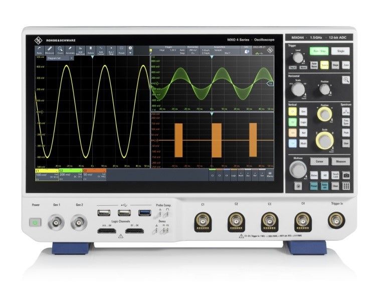 Rohde Schwarz front 1 002 AVAILABLE FROM DISTRELEC: THE WORLD’S FIRST OSCILLOSCOPE WITH UPDATE RATE OF MORE THAN 4.5M WAVEFORMS PER SECOND