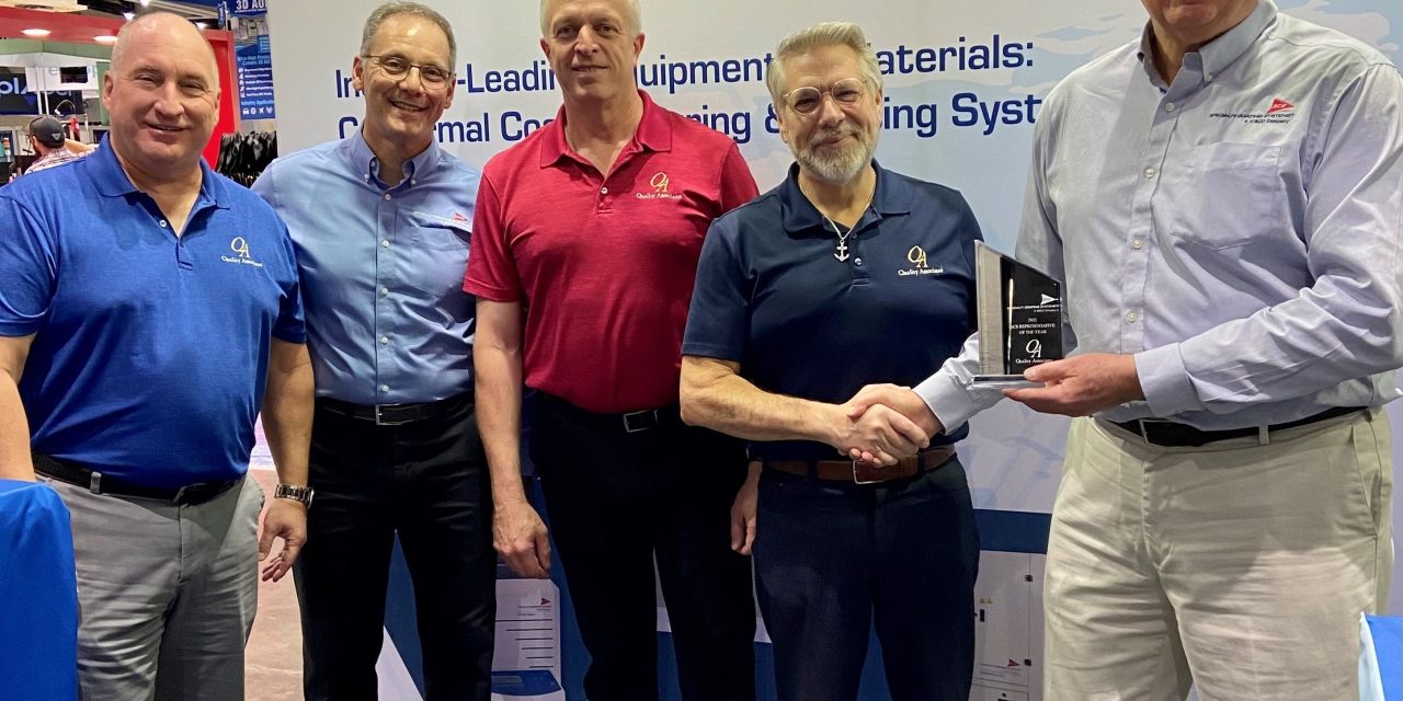 SCS Presents Quality Associates with Representative of the Year Award during APEX