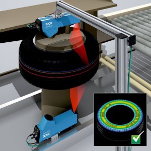 SICK Ruler3000 Micro Tyre application 1 SICK’s Extended Ruler3000 Family Focuses on the Finest Details