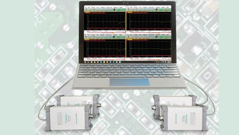Anritsu introduces simultaneous sweep on MS46131A VNAs,  enabling efficient four 1-Port simultaneous measurements