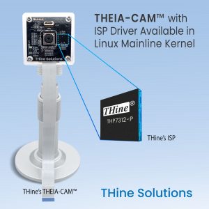 THEIA CAM™ with ISP Driver Available in Linux Mainline KernelJPG THine Announces the 1st Standalone Camera ISP Driver in the Linux Mainline Kernel