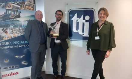 TTI Europe’s UK Team Wins Molex 2023 Regional Distributor of the Year Award for Northern Europe