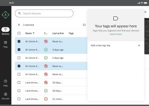 TagsScreenShot2 Point One Navigation’s New Tags feature Makes Fleet-Level Positioning Simple for Device and System Developers