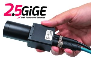 Triton2 hand 300dpi New Triton2 – 2.5GigE Camera Featuring Gpixel’s GMAX4002 Sensor with Enhanced Near-Infrared (NIR) Sensitivity