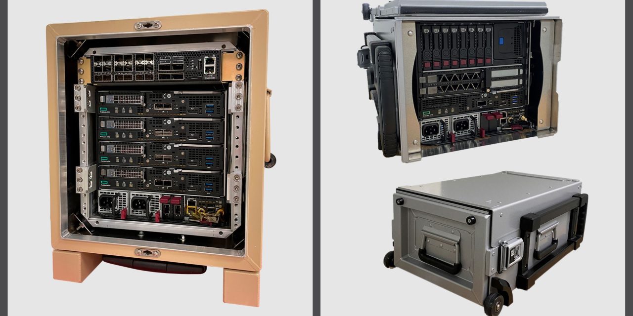 Portability and durability in the field: Server rack design for military and national security deployments