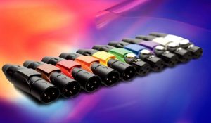 XLR connector XLR Audio Connector Range with 10 Colour-coded Sleeve Options