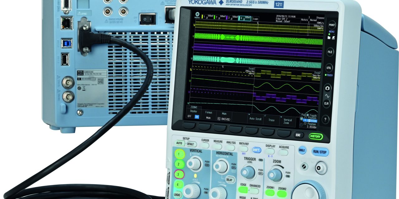 Yokogawa Test&Measurement Releases DLM3000HD Series High-Definition Oscilloscopes and IS8002CDV Classic Data Viewer software