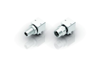 When every millimetre counts: Angled M5 panel mount connectors from binder