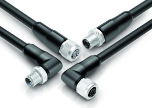 binder PR M12 K L umspritzt M12: UL-approved K and L cable connectors coded for power supply