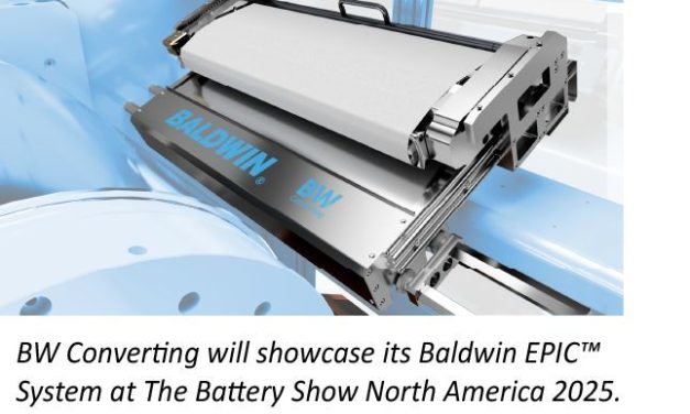 BW Converting to demonstrate Baldwin EPIC system at the battery show North America 2025