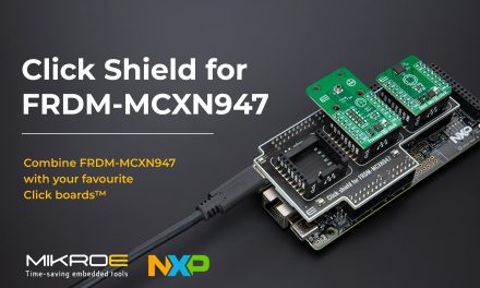 New Shield from MIKROE expands NXP’s FRDM-MCXN947 dev board capabilities to include three Clicks from wide choice of over 1700 add on boards
