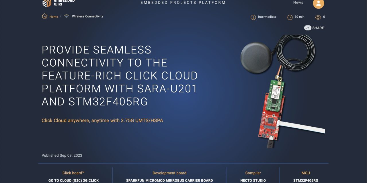 World’s Largest Embedded Projects Platform with over 1,000,000 Designs Based on 1500+ Click Boards