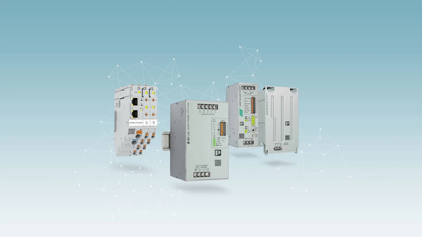 Communicative 24 V supply system