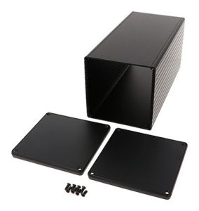 hammond 1455 square black plastic 1 Hammond’s new square 1455 extruded enclosures - more height for multiple PCBs and larger components