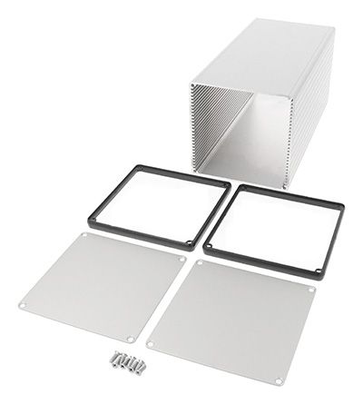 Hammond’s new square 1455 extruded enclosures – more height for multiple PCBs and larger components