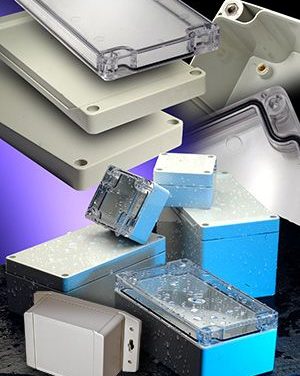 A new smallest size added to Hammond’s IP68 1554/1555 polycarbonate enclosures