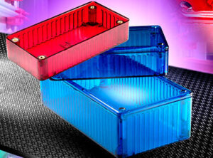 hammond 1591 blue and red 1 Your search for the ideal small rectangular plastic enclosure is over: check out Hammond’s 1591 family