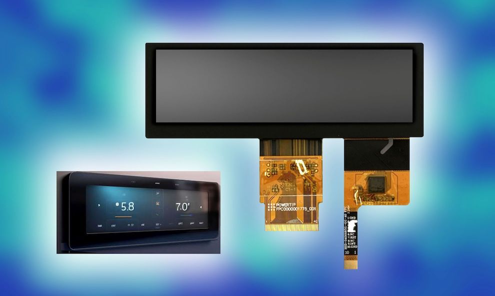 NEW 3.9 Inch “Letterbox” Bar-type touch display with full viewing angle