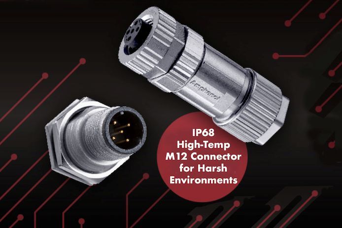 M12 High-Temperature, Heavy-Duty IP68 Connector