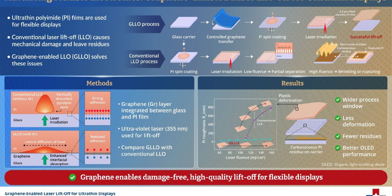 Graphene Breakthrough: SEOULTECH’s Laser Technology Unveils Damage-Free Ultrathin Flexible Displays