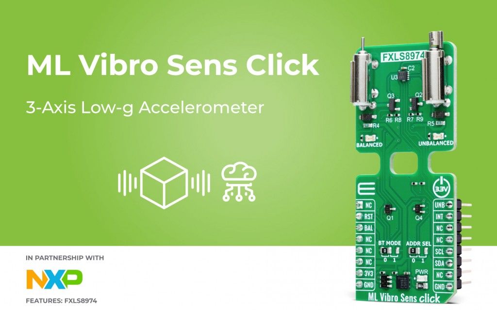 New Click board from MIKROE helps develop and train ML models for vibration analysis