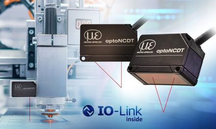 Compact laser triangulation sensor with IO-Link simplifies integration and reduces programming effort