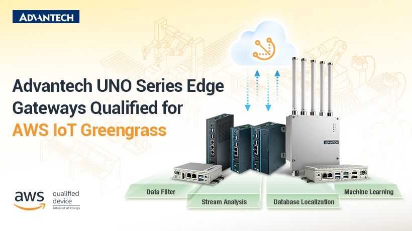 picy Advantech’s UNO Series Edge Gateways Qualified for AWS IoT Greengrass